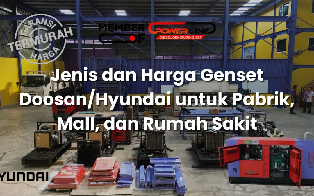 Jenis dan Harga Genset Doosan/Hyundai untuk Pabrik, Mall, dan Rumah Sakit