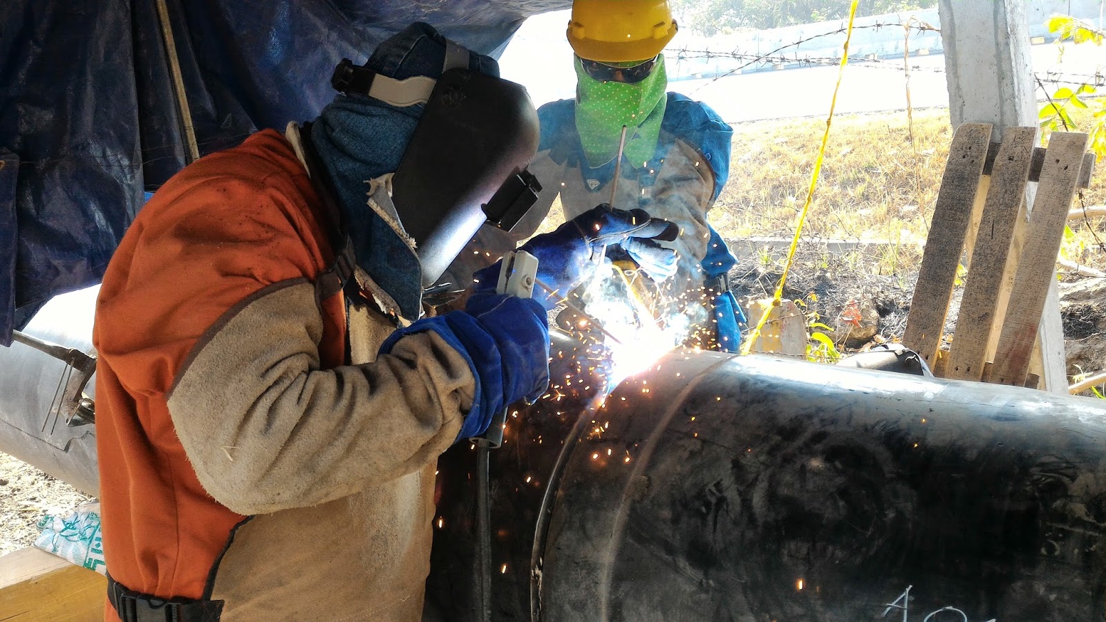 Pengelasan Pipa Gas pertamina