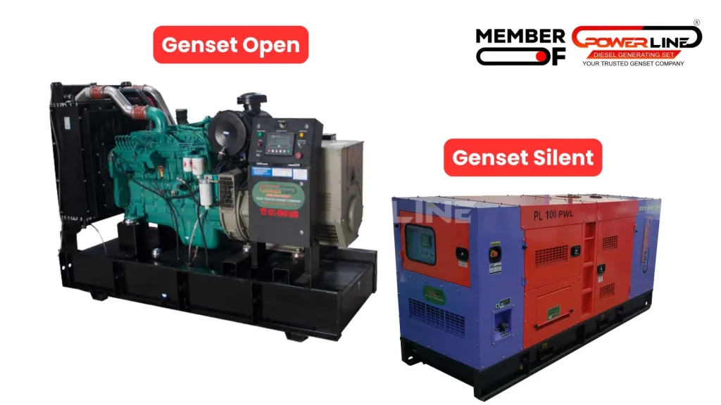 Genset perkins 100 kVA Silent dan Open