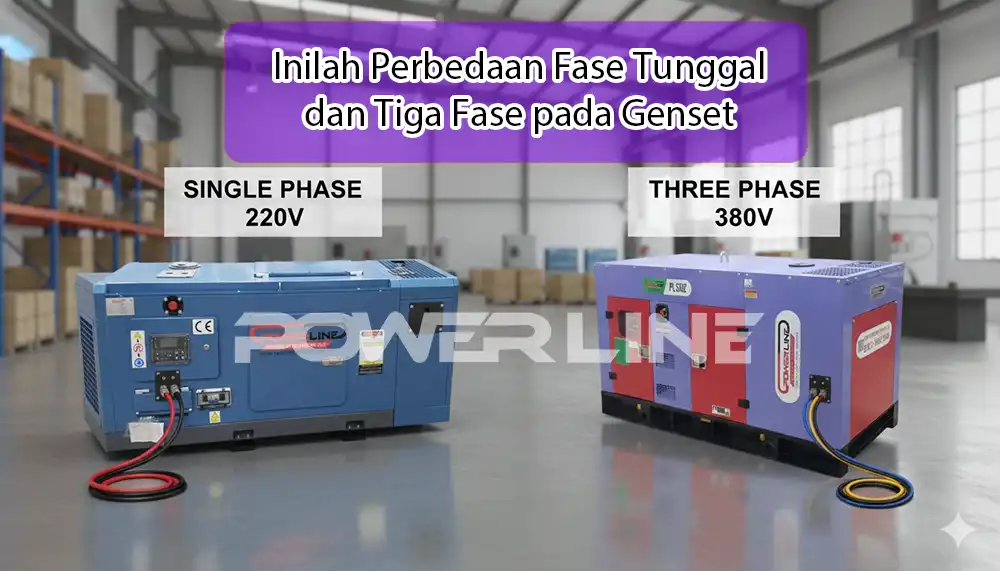 Inilah Perbedaan Fase Tunggal dan Tiga Fase pada Genset
