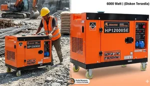 Aplikasi Genset 6000 Watt Hippopower