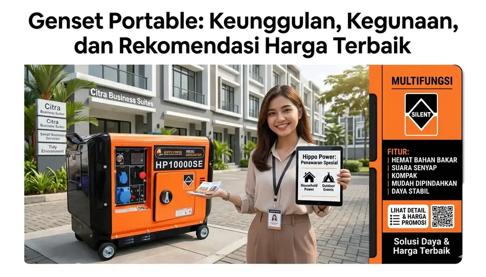 Genset Portable: Keunggulan, Kegunaan, dan Rekomendasi Harga Terbaik