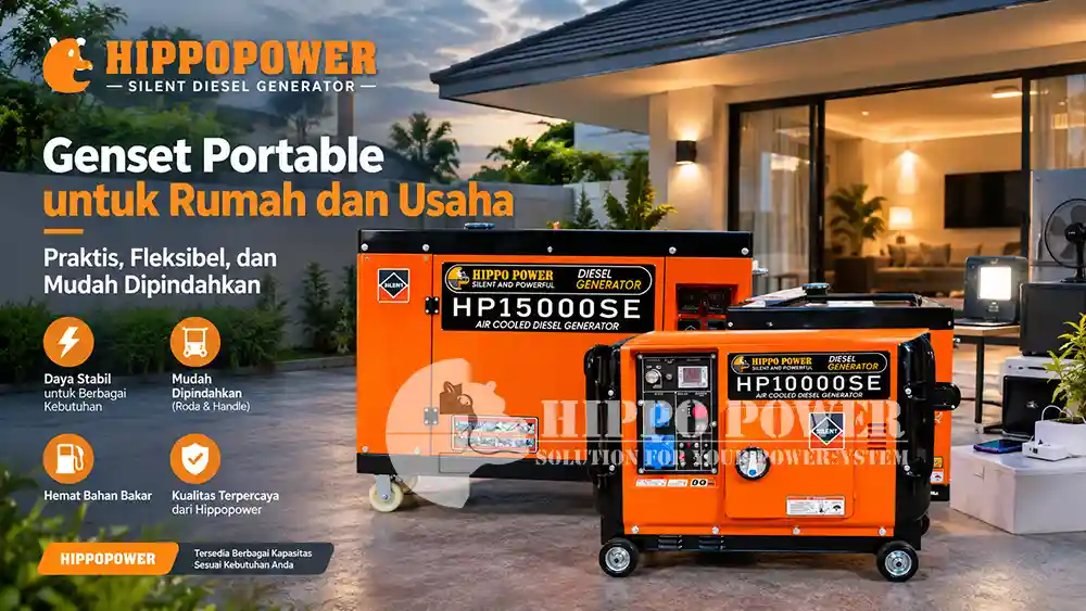 Genset Portable untuk Rumah dan Usaha: Praktis, Fleksibel, dan Mudah Dipindahkan